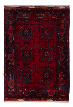 Afghan Teppich - Royal - 139 x 100 cm - rot