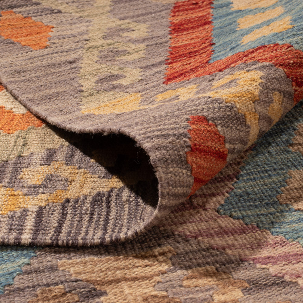 Kelim Teppich - Splash - 353 x 250 cm - bunt