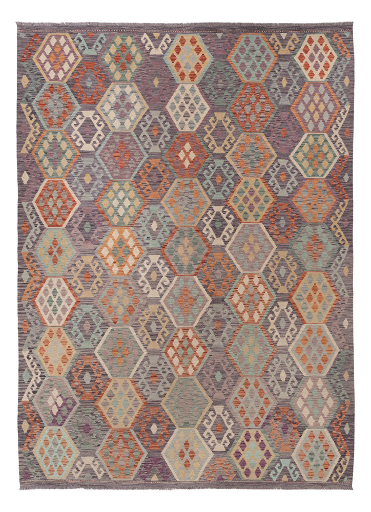 Kelim Teppich - Splash - 356 x 262 cm - bunt