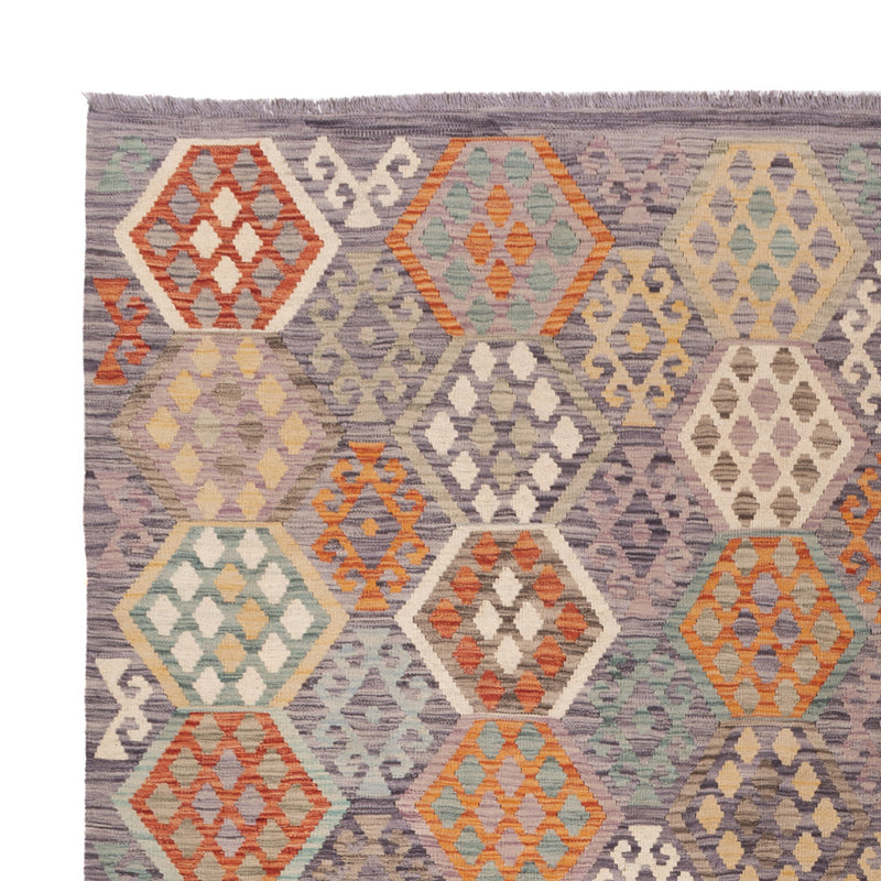 Kelim Teppich - Splash - 341 x 264 cm - bunt