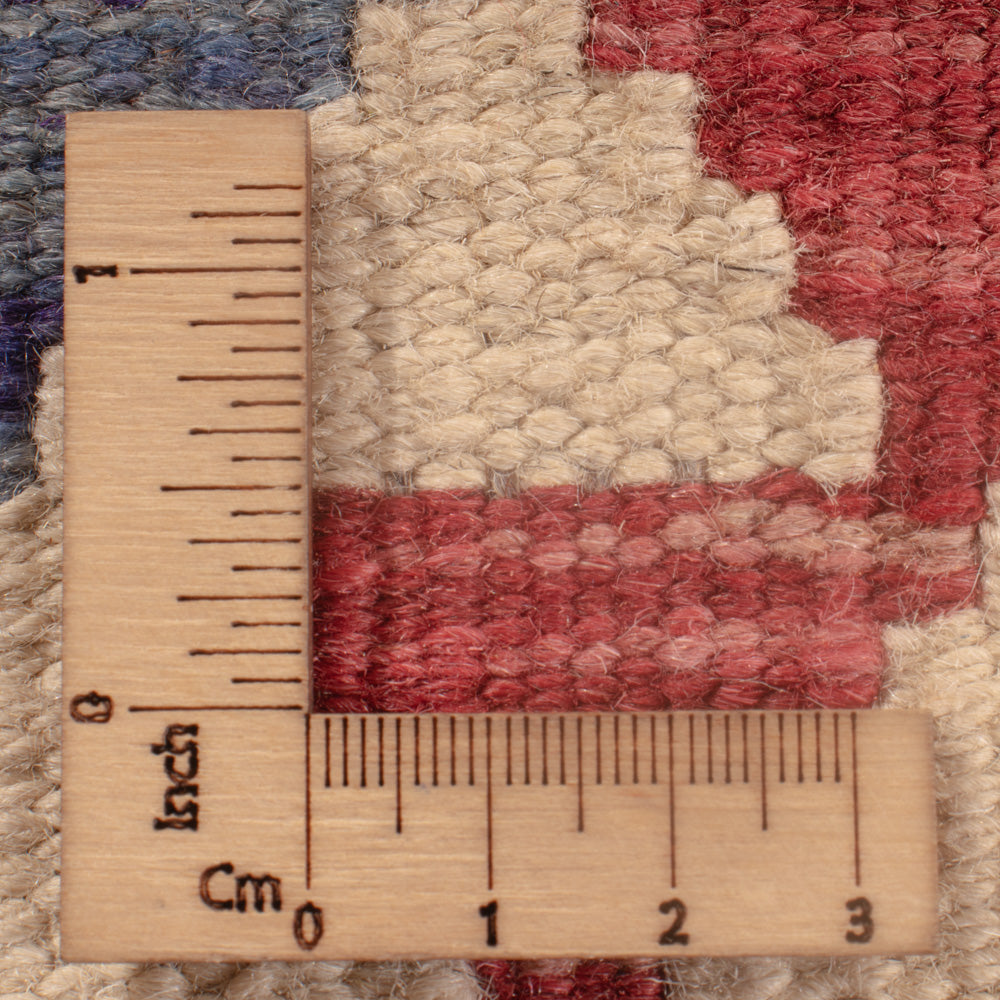 Kelim tapijt - Splash vierkant  - 104 x 97 cm - veelkleurig