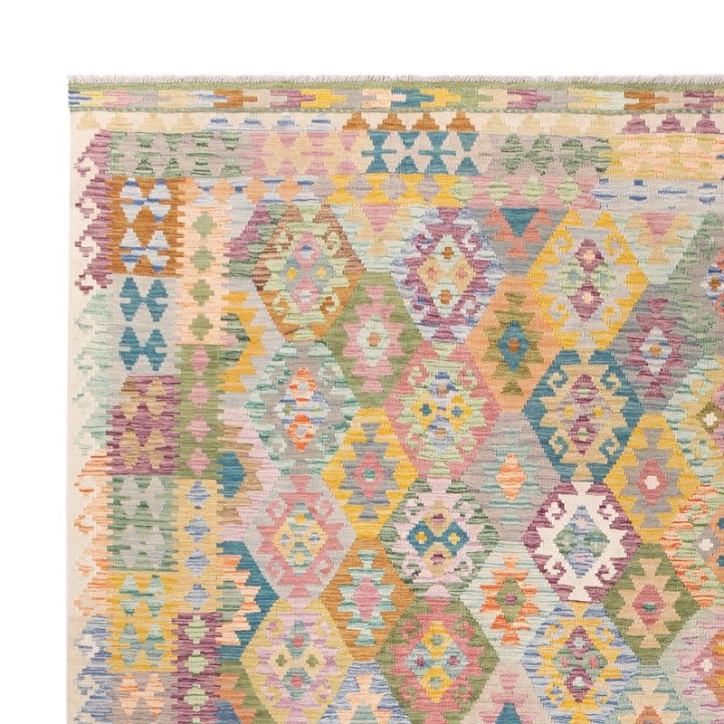Kelim Teppich - Splash - 375 x 303 cm - bunt