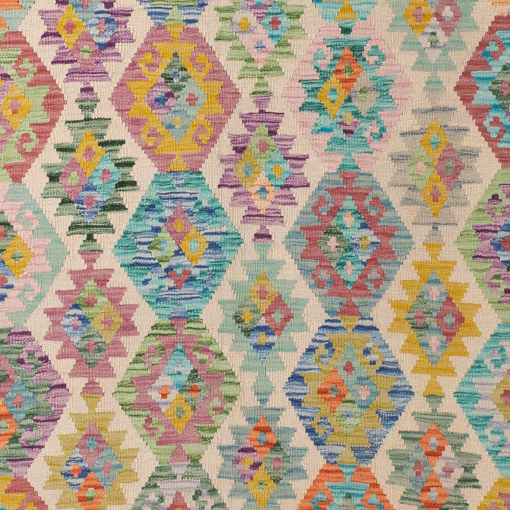 Kelim Teppich - Splash - 367 x 266 cm - bunt