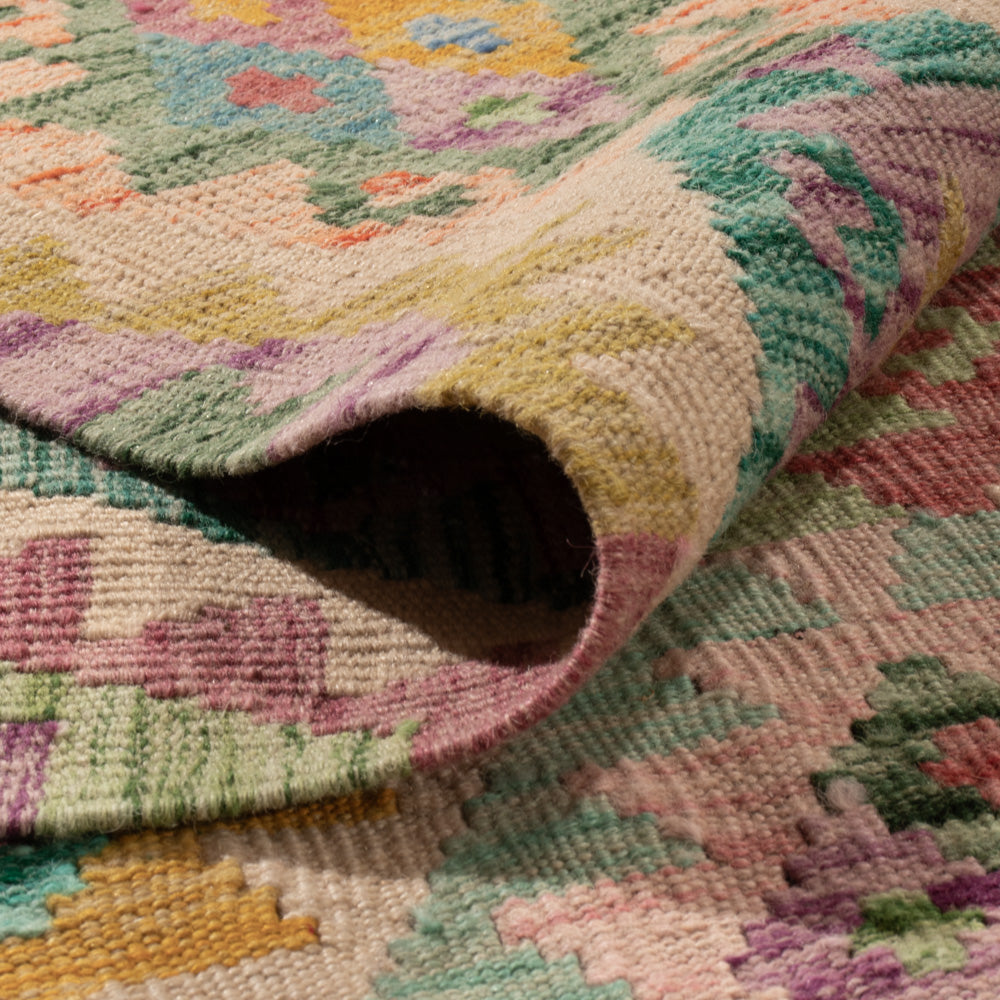 Kelim Teppich - Splash - 367 x 266 cm - bunt