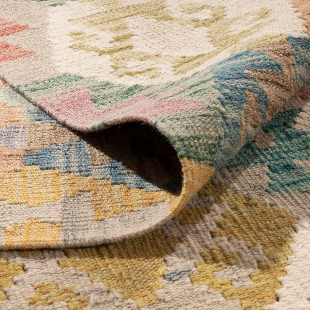 Kelim Teppich - Splash - 307 x 264 cm - bunt