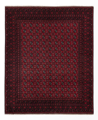 Afghan Teppich - Filpa - 302 x 245 cm - rot