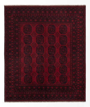 Afghan Teppich - Filpa - 300 x 250 cm - rot