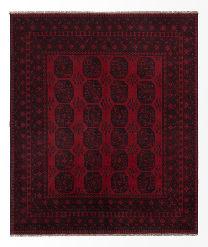 Afghan Teppich - Filpa - 300 x 250 cm - rot
