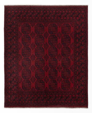 Afghan Teppich - Filpa - 300 x 245 cm - rot