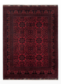 Afghaans tapijt - Kunduz - Koninklijke - 196 x 148 cm - rood