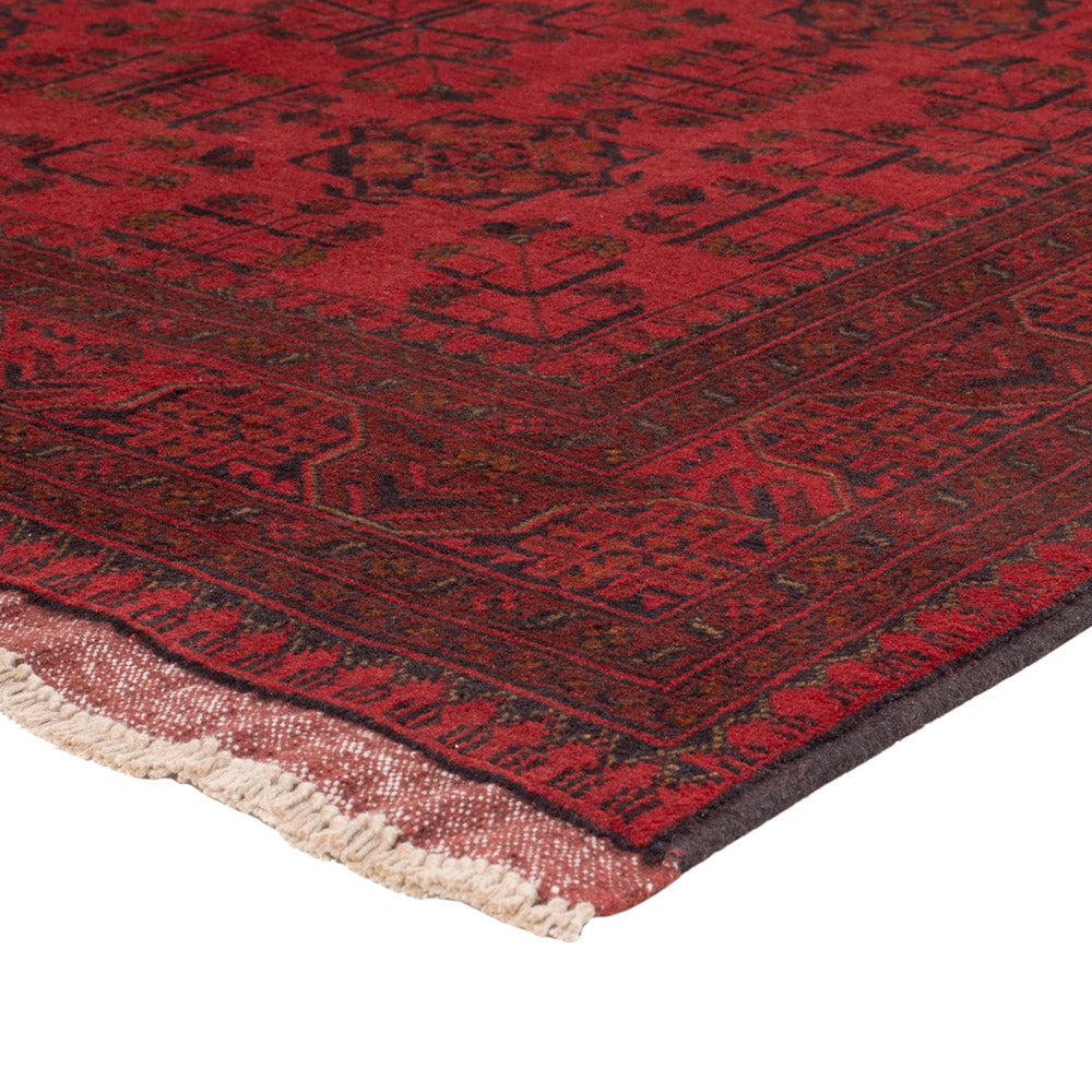 Afghaans tapijt - Kunduz - 225 x 178 cm - rood