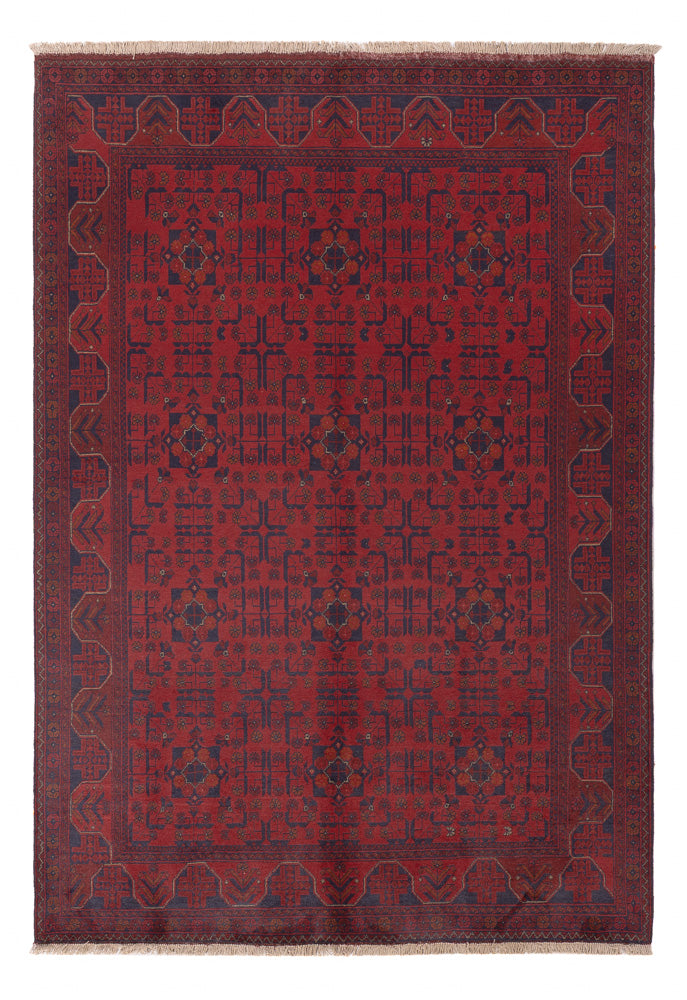 Afghaans tapijt - Kunduz - 234 x 175 cm - rood