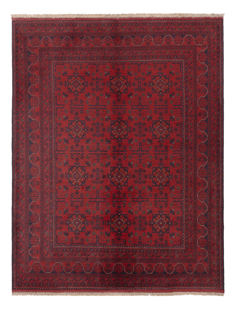 Afghaans tapijt - Kunduz - 236 x 166 cm - rood