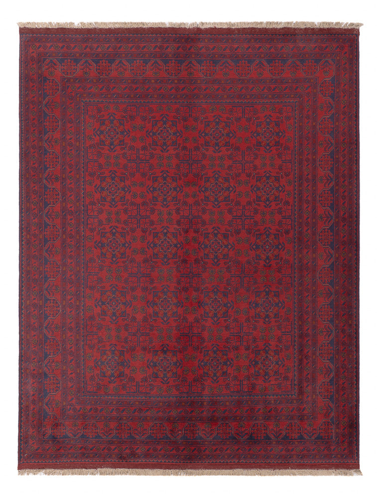 Afghaans tapijt - Kunduz - 231 x 176 cm - rood