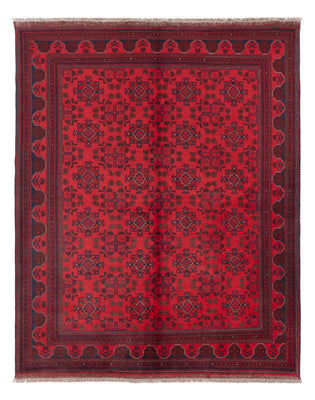 Afghaans tapijt - Kunduz - 223 x 173 cm - rood