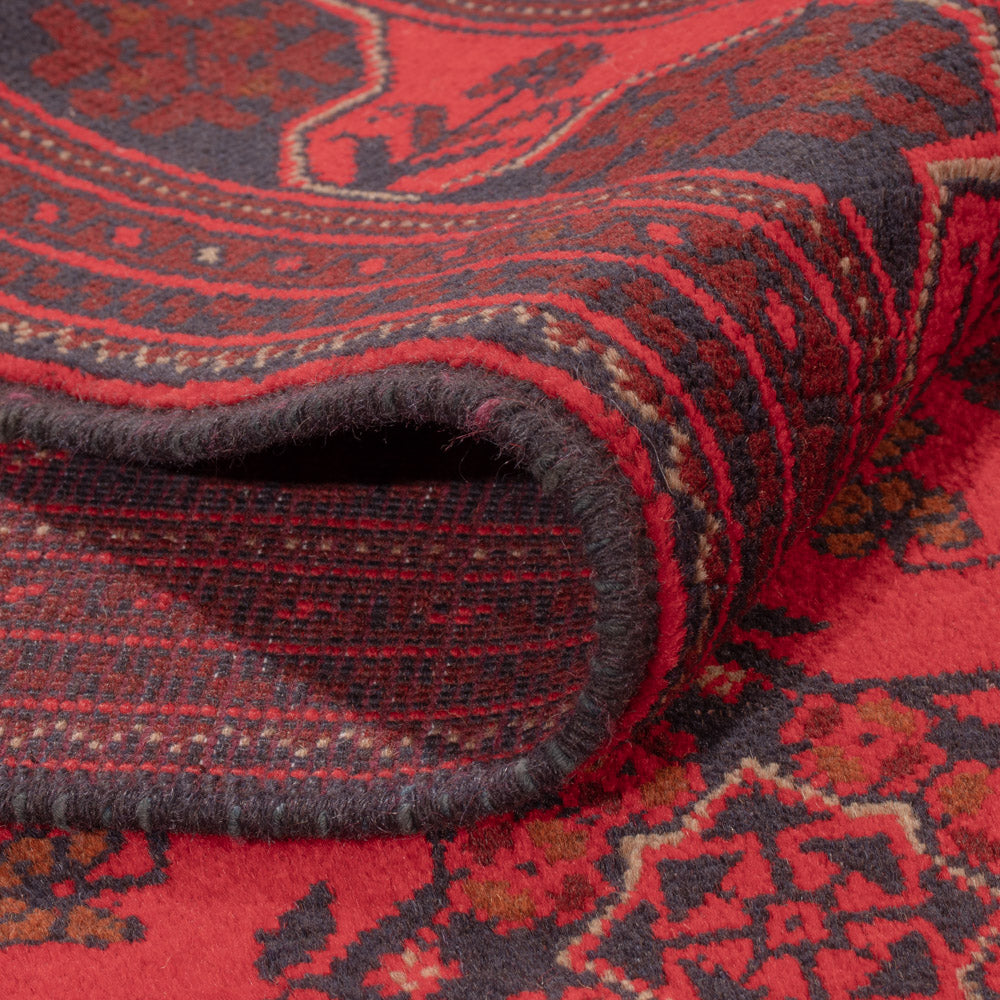 Afghaans tapijt - Kunduz - 223 x 173 cm - rood