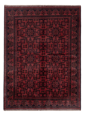 Afghaans tapijt - Kunduz - 197 x 146 cm - rood