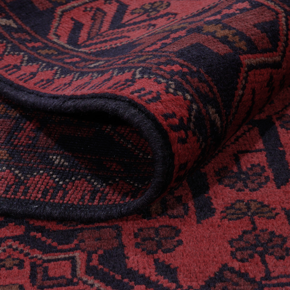 Afghaans tapijt - Kunduz - 197 x 146 cm - rood