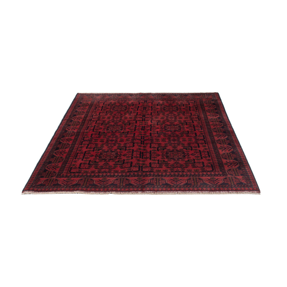 Afghaans tapijt - Kunduz - 197 x 146 cm - rood