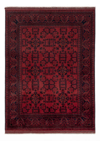 Afghaans tapijt - Kunduz - 205 x 147 cm - rood