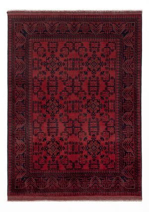 Afghaans tapijt - Kunduz - 205 x 147 cm - rood