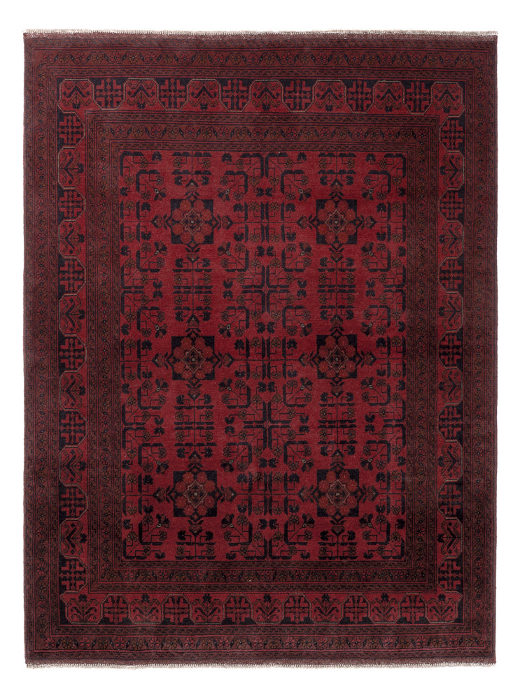 Afghaans tapijt - Kunduz - 206 x 151 cm - rood