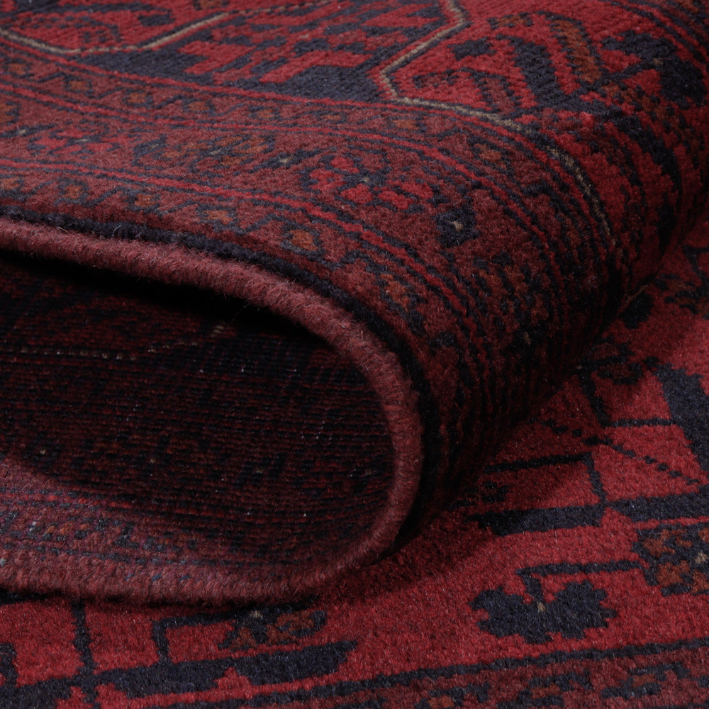 Afghaans tapijt - Kunduz - 206 x 151 cm - rood