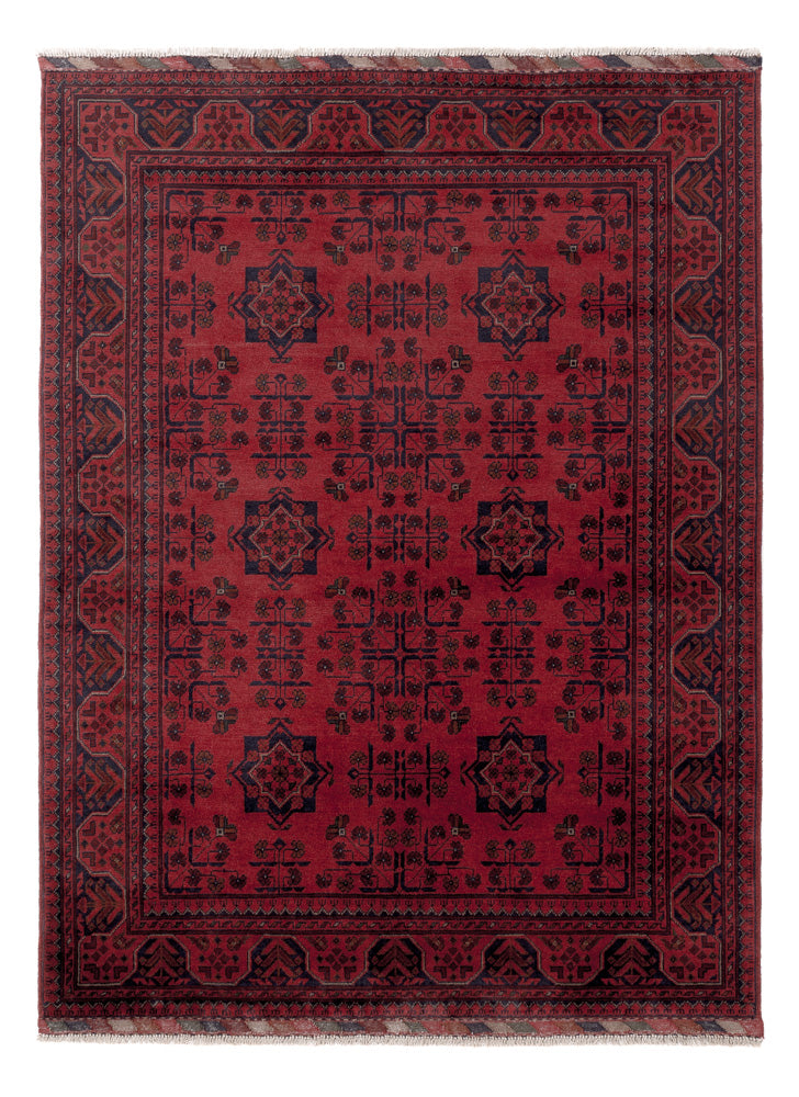 Afghaans tapijt - Kunduz - 200 x 148 cm - rood