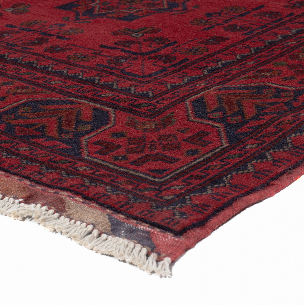 Afghaans tapijt - Kunduz - 200 x 148 cm - rood