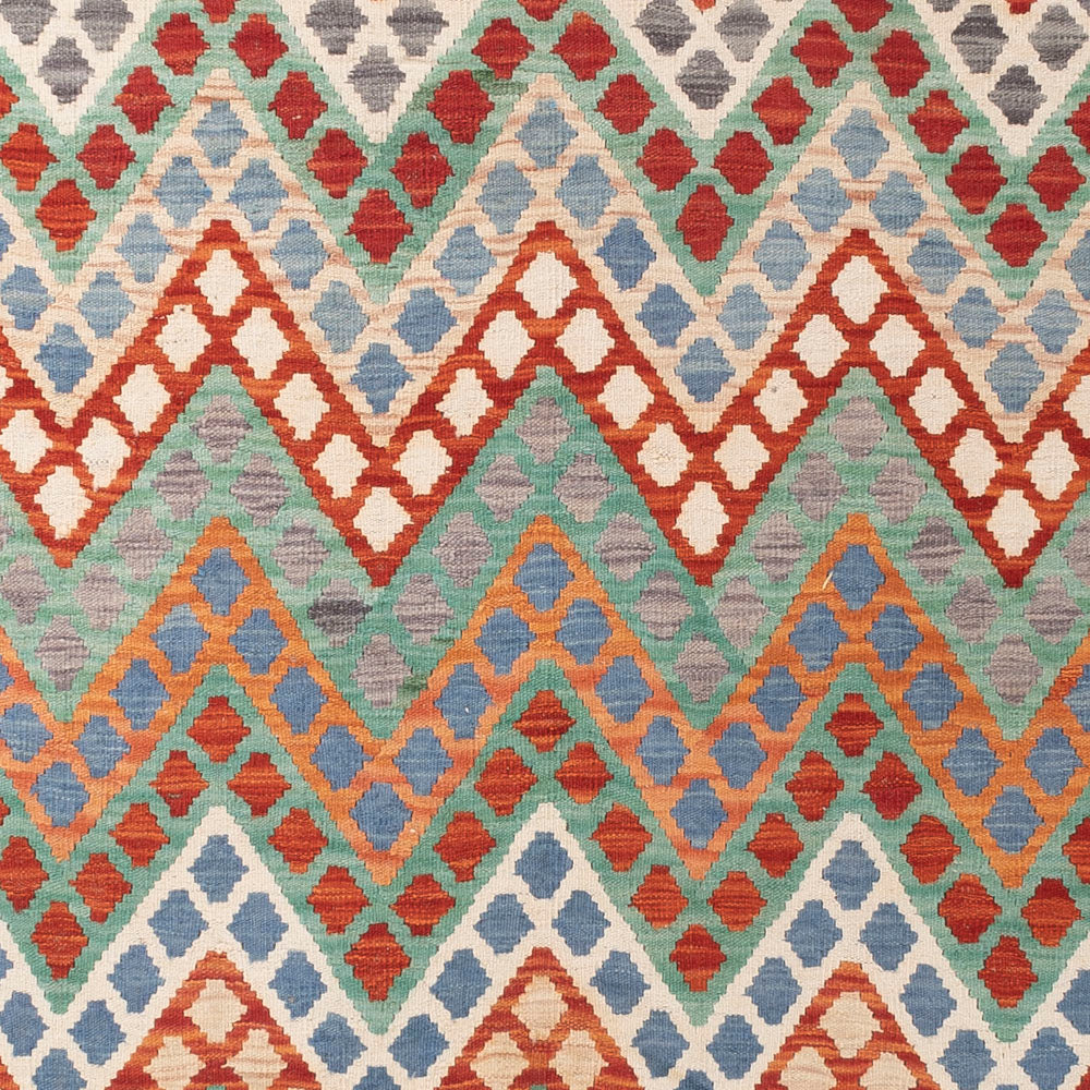 Kelim Teppich - Splash - 285 x 263 cm - bunt