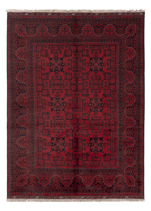 Afghaans tapijt - Kunduz - 200 x 145 cm - rood