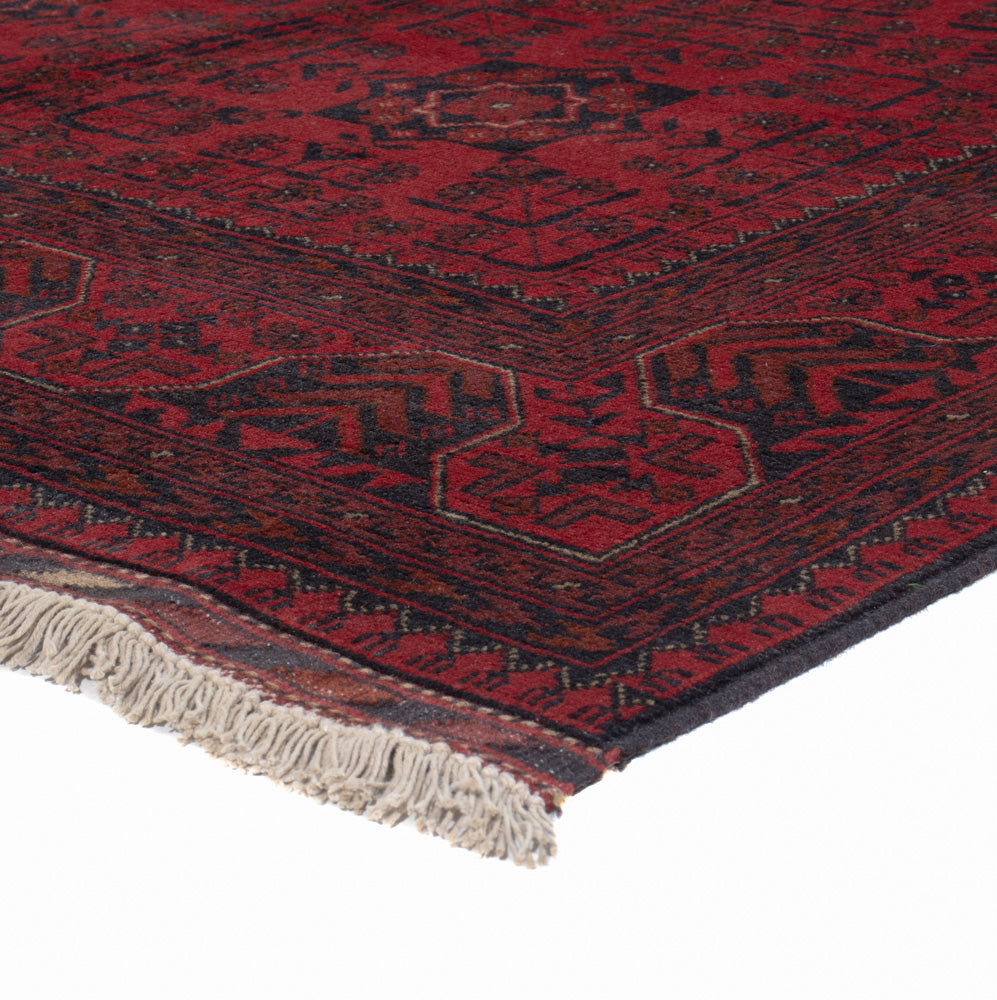 Afghaans tapijt - Kunduz - 200 x 145 cm - rood