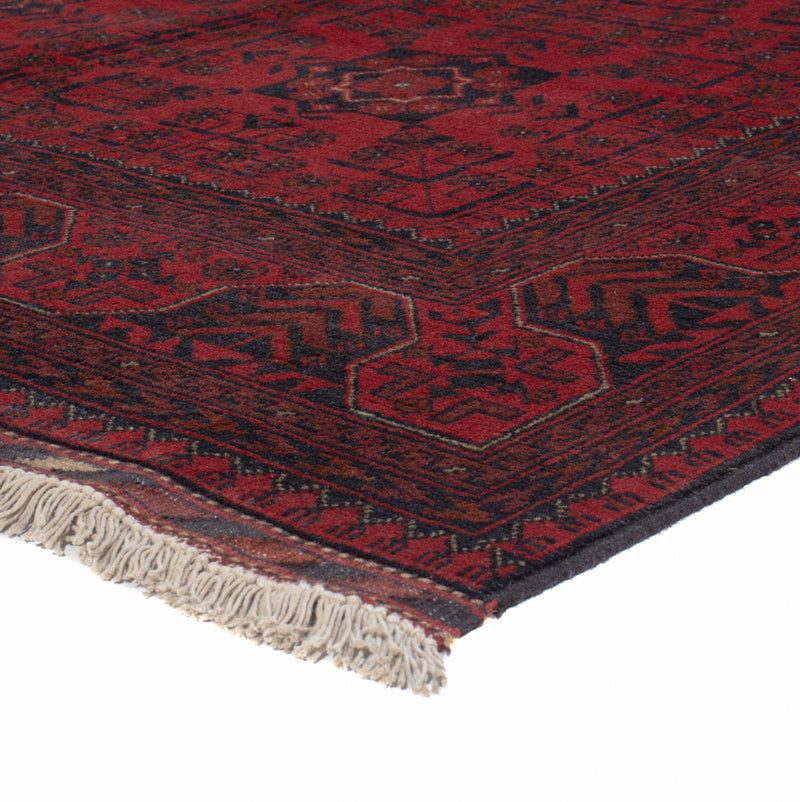 Afghaans tapijt - Kunduz - 200 x 145 cm - rood