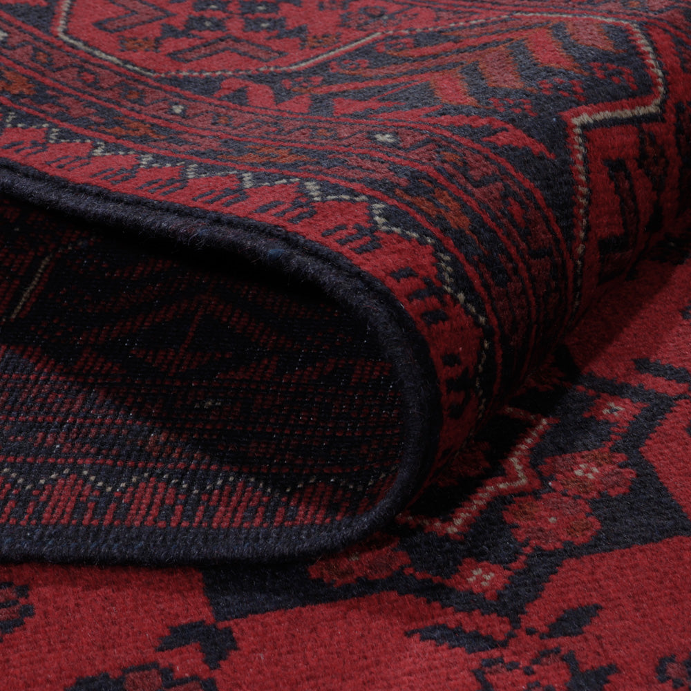 Afghaans tapijt - Kunduz - 200 x 145 cm - rood