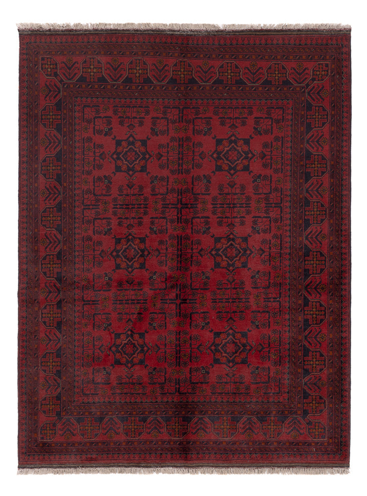Afghaans tapijt - Kunduz - 200 x 152 cm - rood