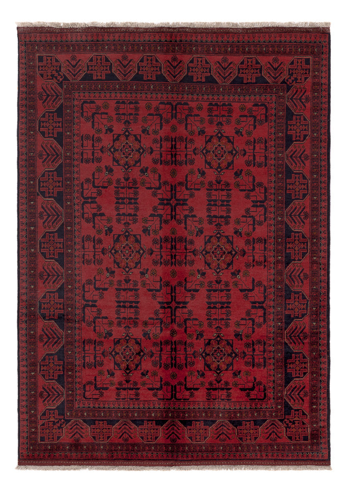 Afghaans tapijt - Kunduz - 202 x 146 cm - rood
