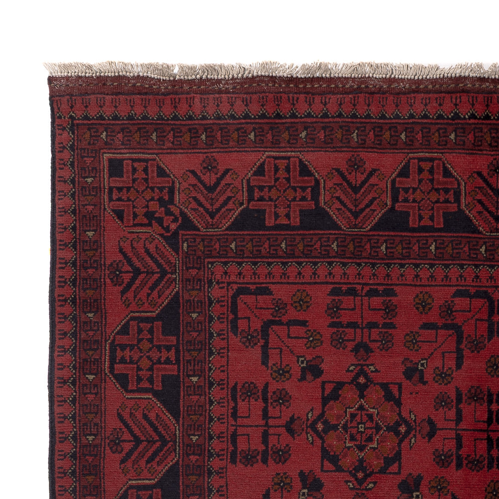Afghaans tapijt - Kunduz - 202 x 146 cm - rood