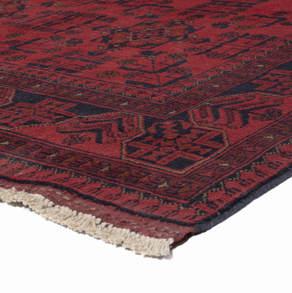 Afghaans tapijt - Kunduz - 202 x 146 cm - rood