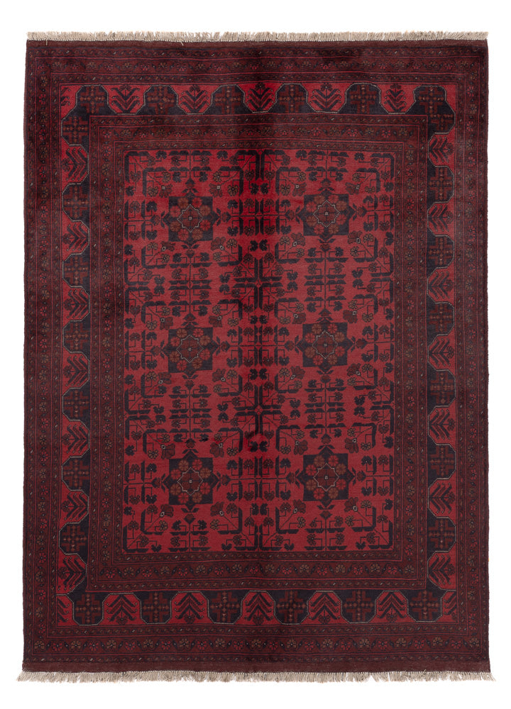Afghaans tapijt - Kunduz - 203 x 149 cm - rood