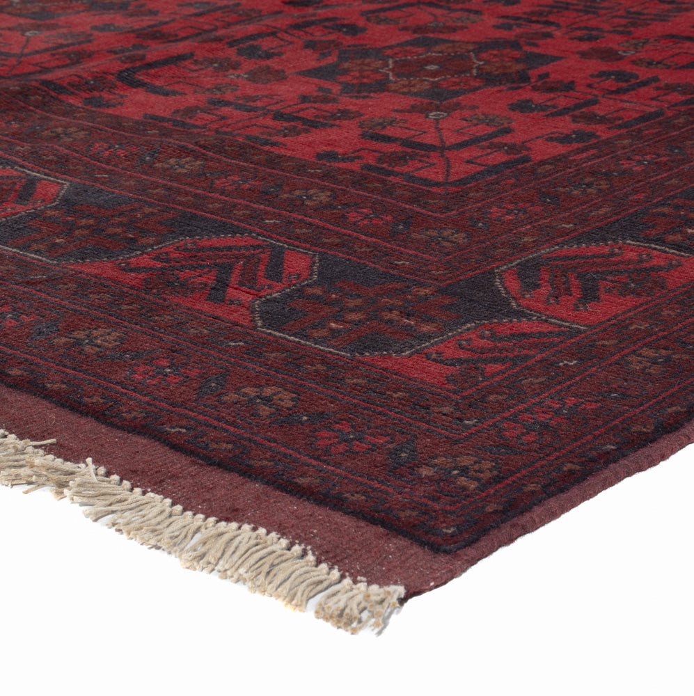 Afghaans tapijt - Kunduz - 203 x 149 cm - rood