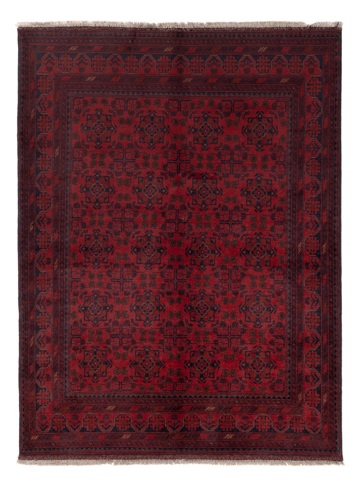 Afghaans tapijt - Kunduz - 200 x 151 cm - rood