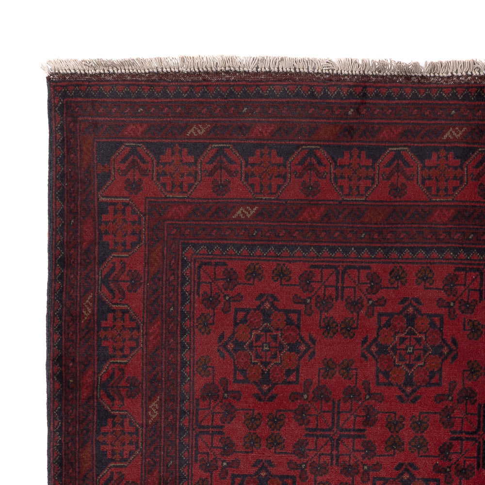 Afghaans tapijt - Kunduz - 200 x 151 cm - rood