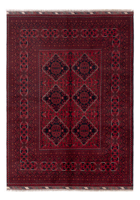 Afghaans tapijt - Kunduz - Koninklijke - 203 x 150 cm - rood
