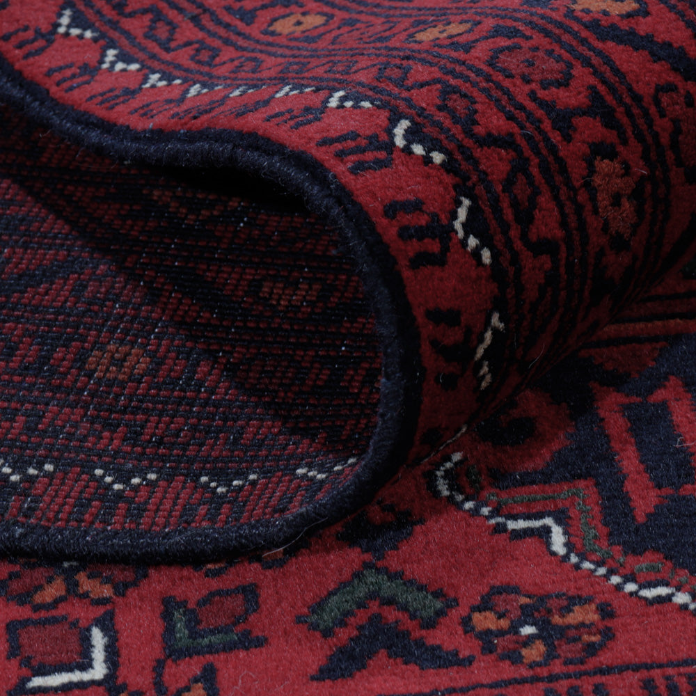 Afghaans tapijt - Kunduz - Koninklijke - 203 x 150 cm - rood