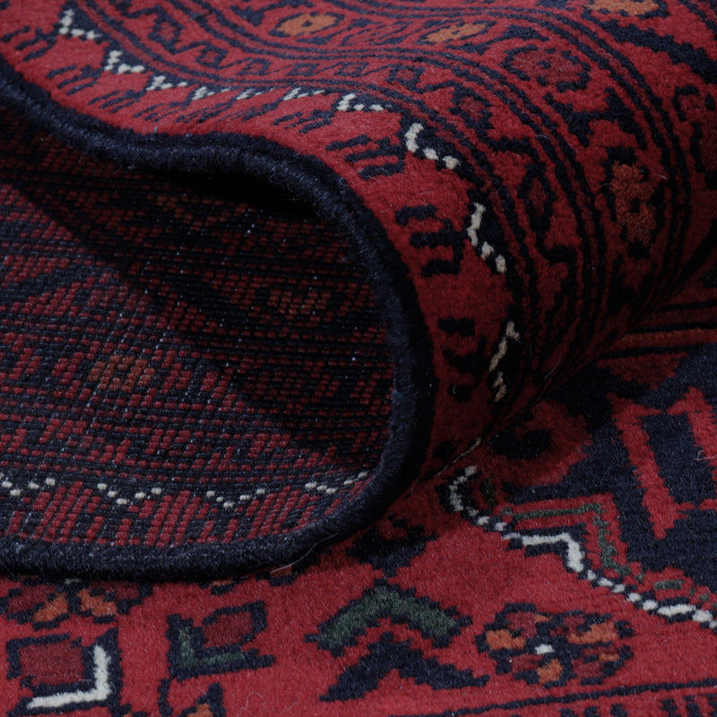Afghaans tapijt - Kunduz - Koninklijke - 203 x 150 cm - rood