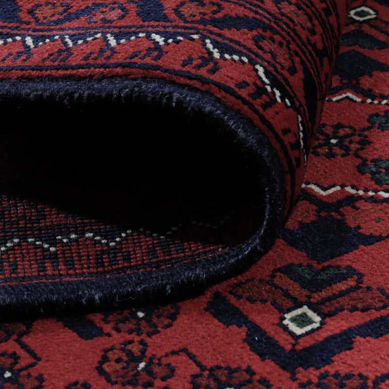 Afghaans tapijt - Kunduz - Koninklijke - 199 x 150 cm - rood