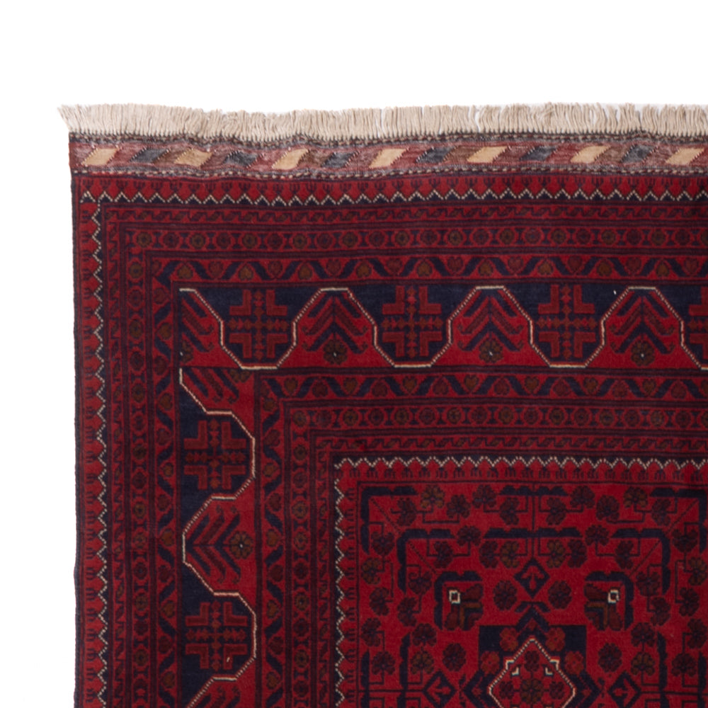 Läufer Afghan - Kunduz - 385 x 148 cm - rot