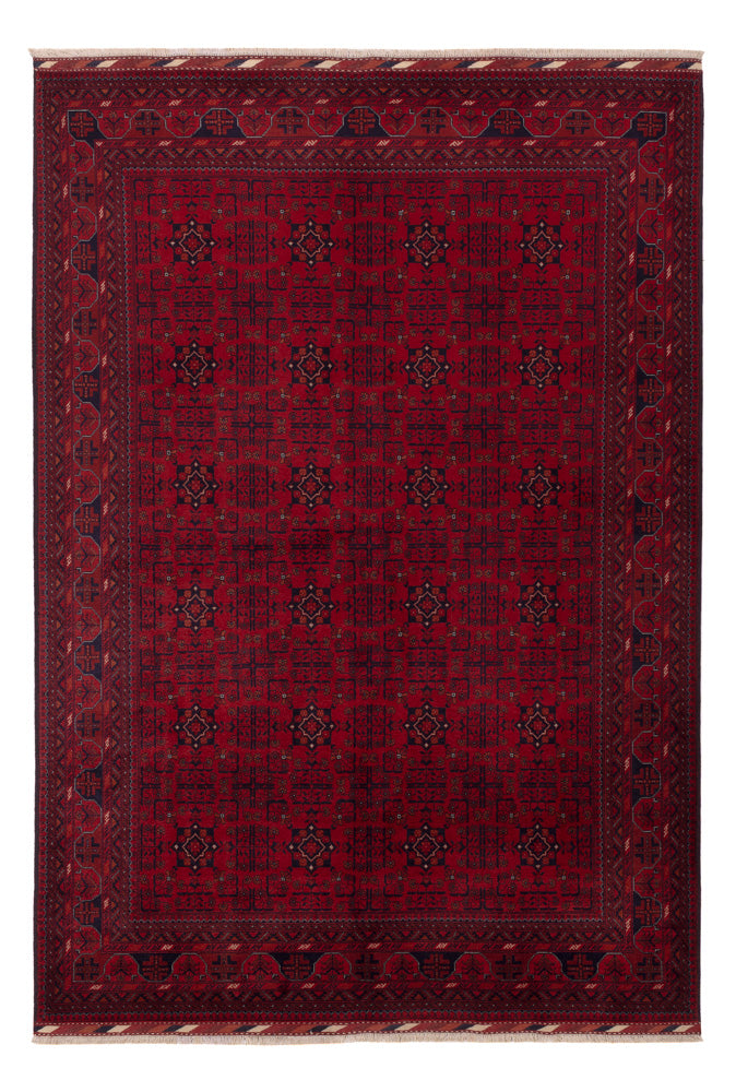 Afghaans tapijt - Koninklijke - 257 x 176 cm - rood