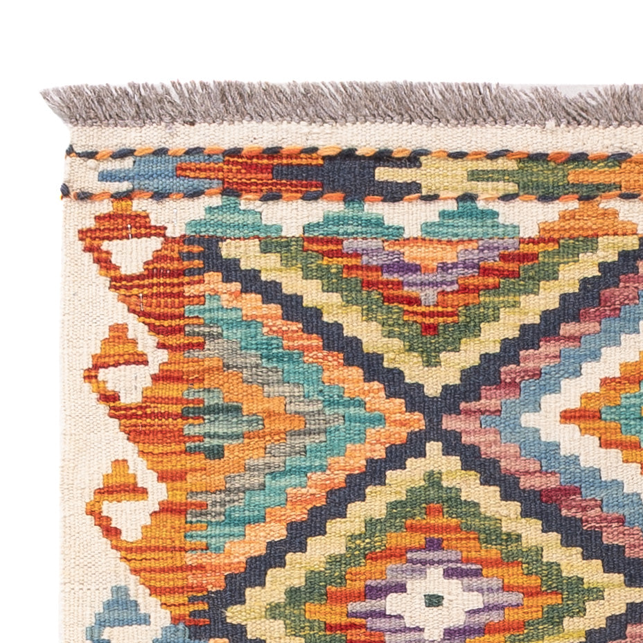 Kelim tapijt - Splash - 121 x 78 cm - veelkleurig