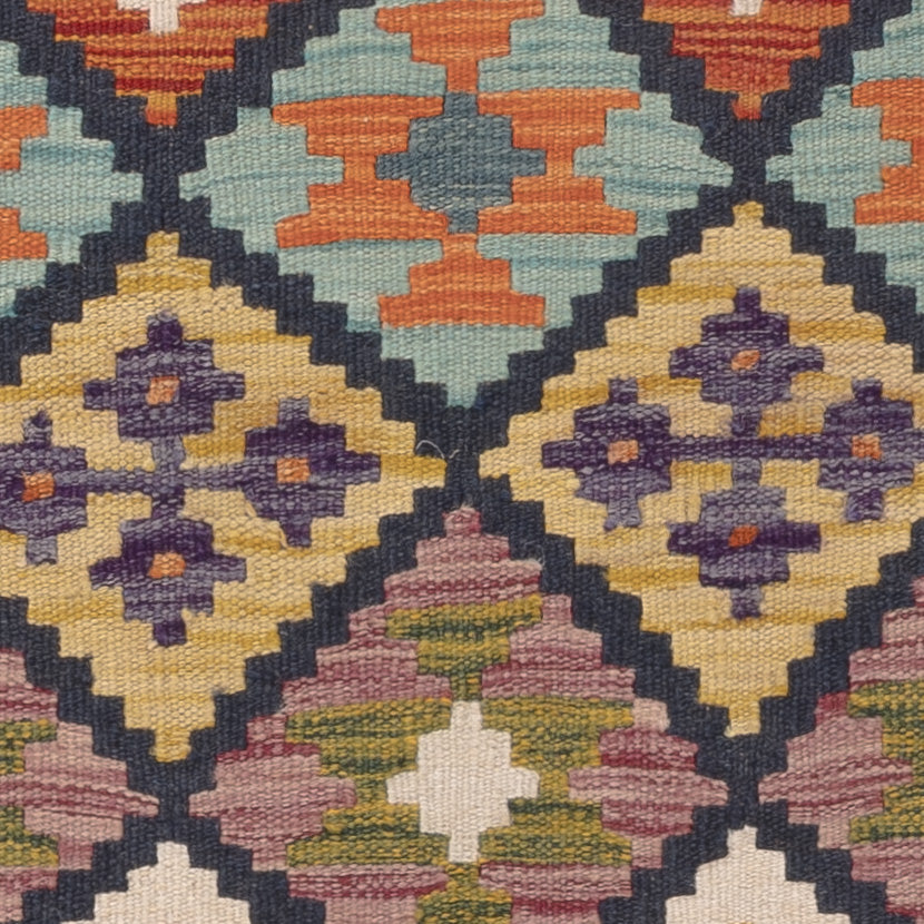 Kelim tapijt - Splash - 129 x 81 cm - veelkleurig